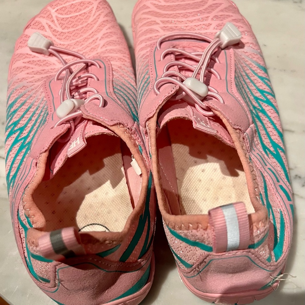 Hike Lorax Pro Non-Slip Barefoot Shoes Pink&Blue Womens 10/10.5 Mens 8/8.5 EU 41 - Picture 2 of 6